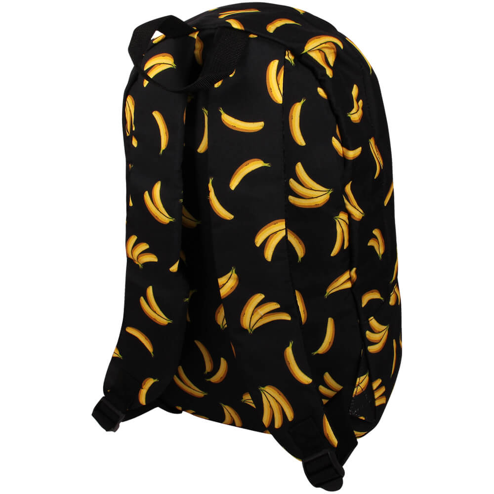 RUCK-a031 Hochwertiger Rucksack Bananen schwarz