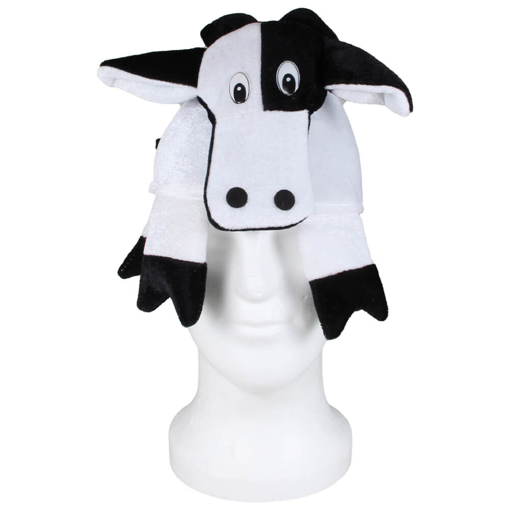 KH-221 Karnevalshut Karneval Fasching Mütze Kuh schwarz weiß 