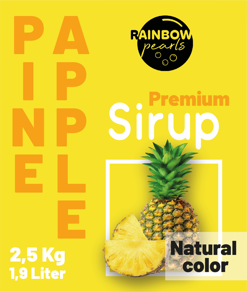 S-012 EU Premium Sirup Geschmack Ananas 1 x 2,5 kg Kanister