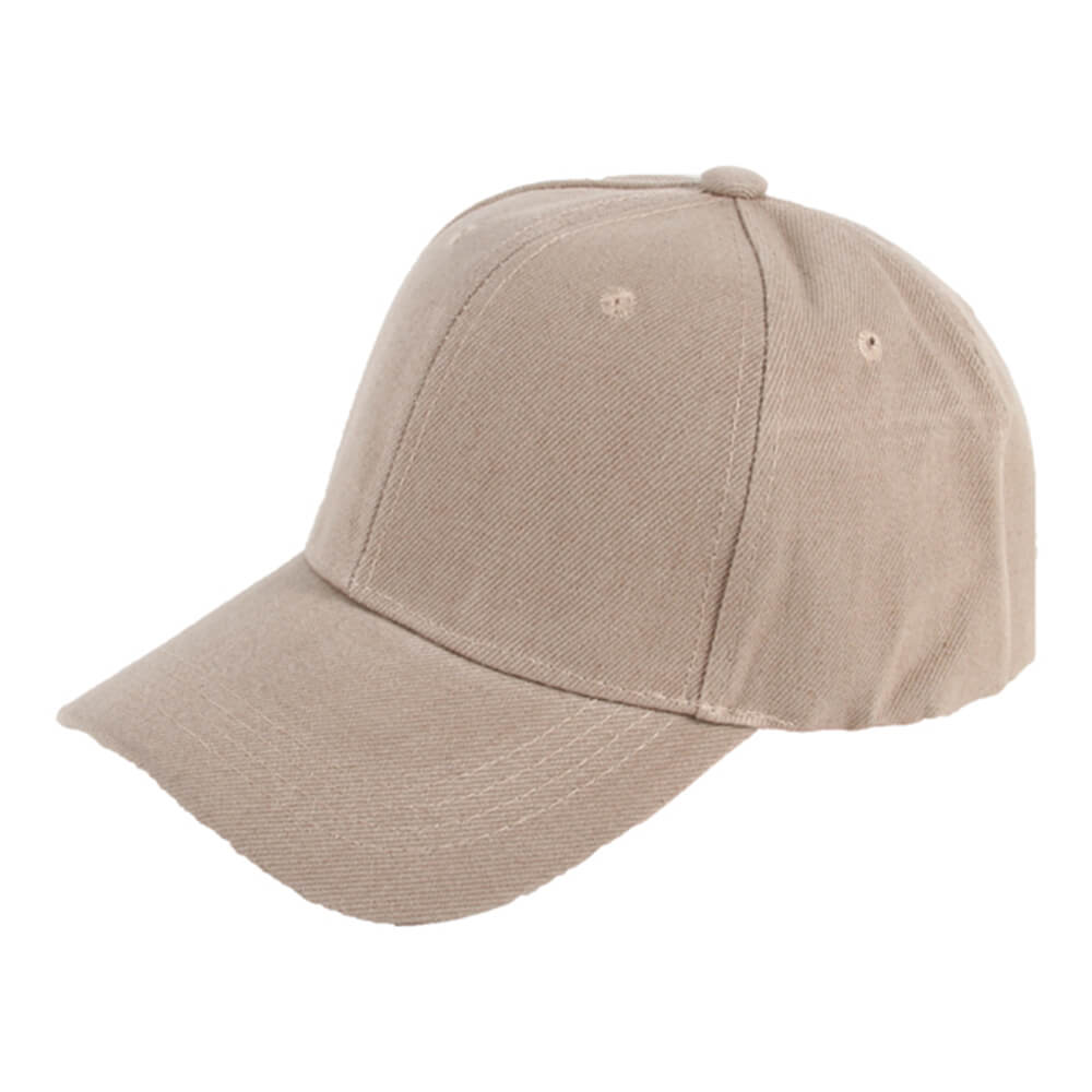 CAP-62 Baseball Cap, Basecap Motiv: unifarben Farbe: sand