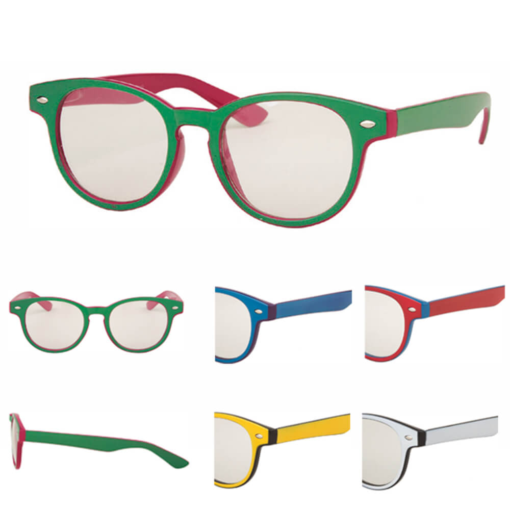 V-988 VIPER Damen und Herren Sonnenbrille Form: Vintage Retro, Nerdbrille Farbe: zweifarbig sortiert