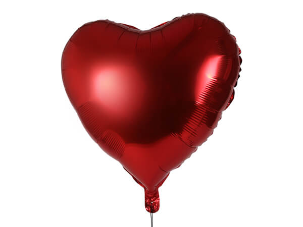 BAL-274 Folienballon Helium Ballon rot Herz ca. 60 x 60 cm
