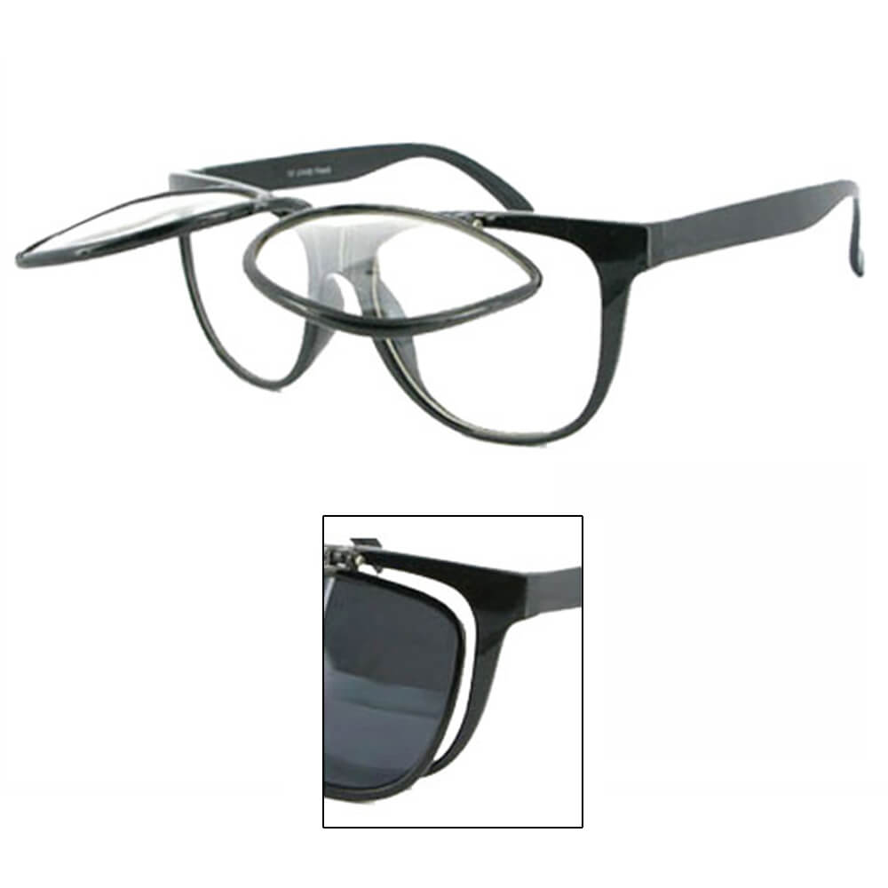 V-411 VIPER Damen und Herren Sonnenbrille Form: Vintage Retro, klappbar Farbe: schwarz