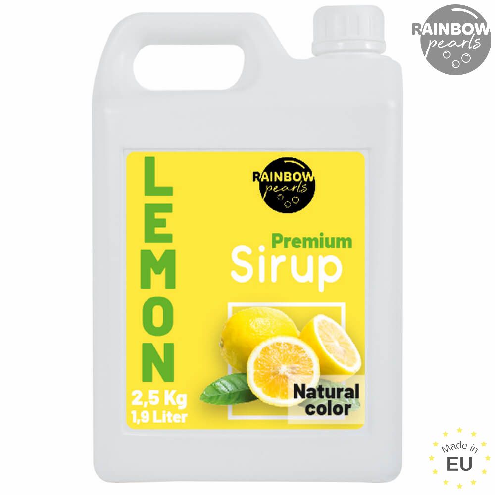 S-026 EU Premium Sirup Geschmack Zitrone 1 x 2,5 kg Kanister