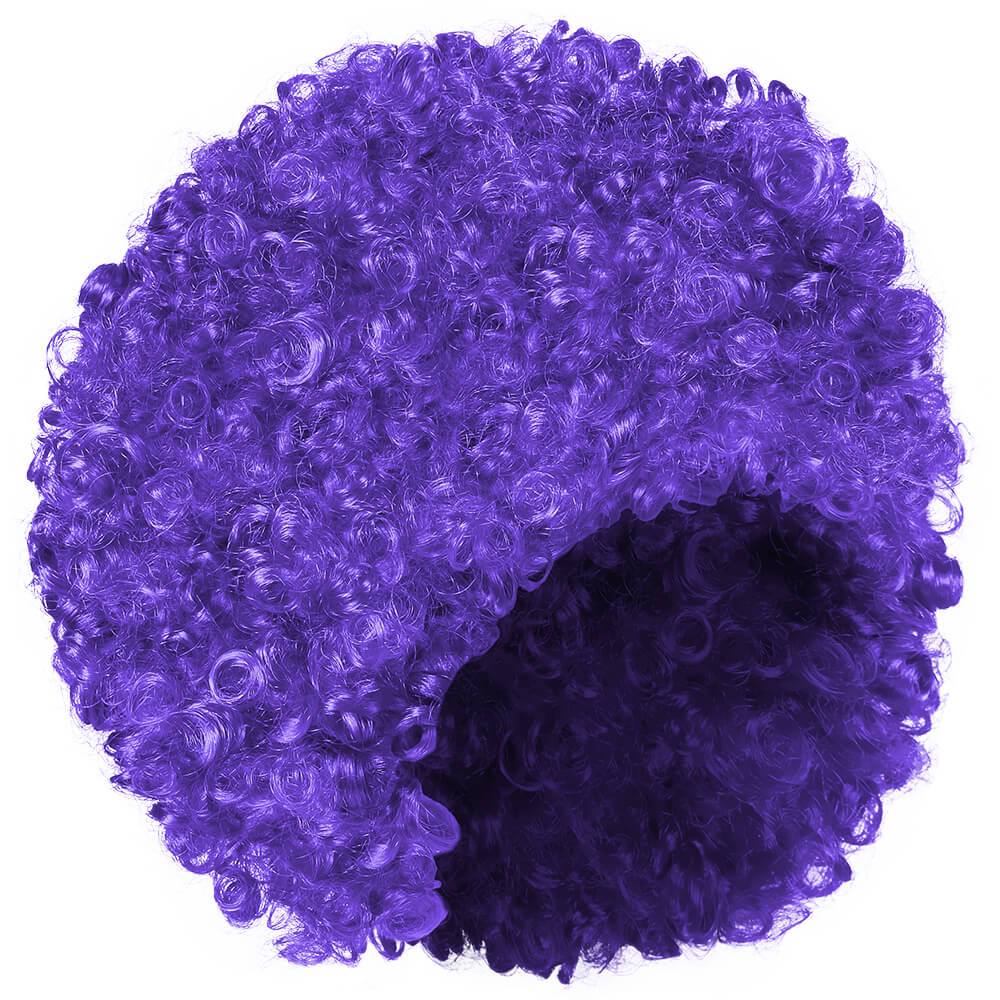 PA-u02 Afro Perücke Locken violett lila