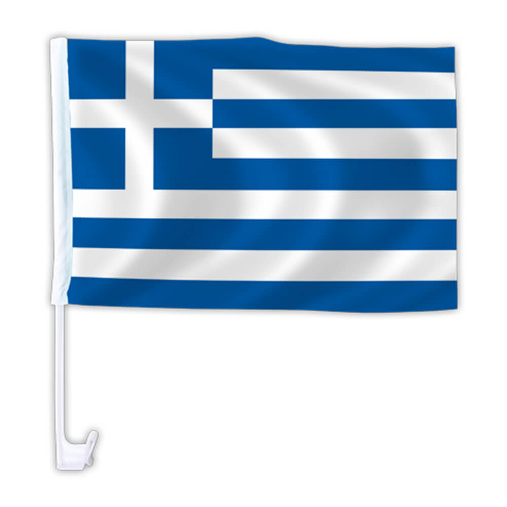 AFL-04 Autoflagge Flagge Griechenland 10 Stück ca. 46 x 30 cm