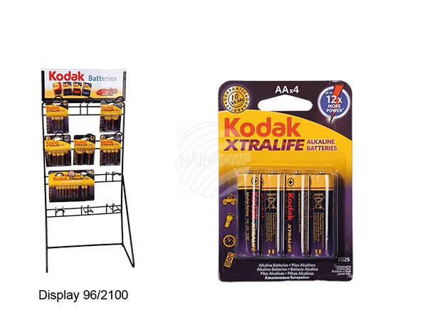 96-2101 Alkaline Mignon-Batterie, Kodak Xtralife, AA, 1,5V, 4 Stück auf Blisterkarte, 6500/PAL