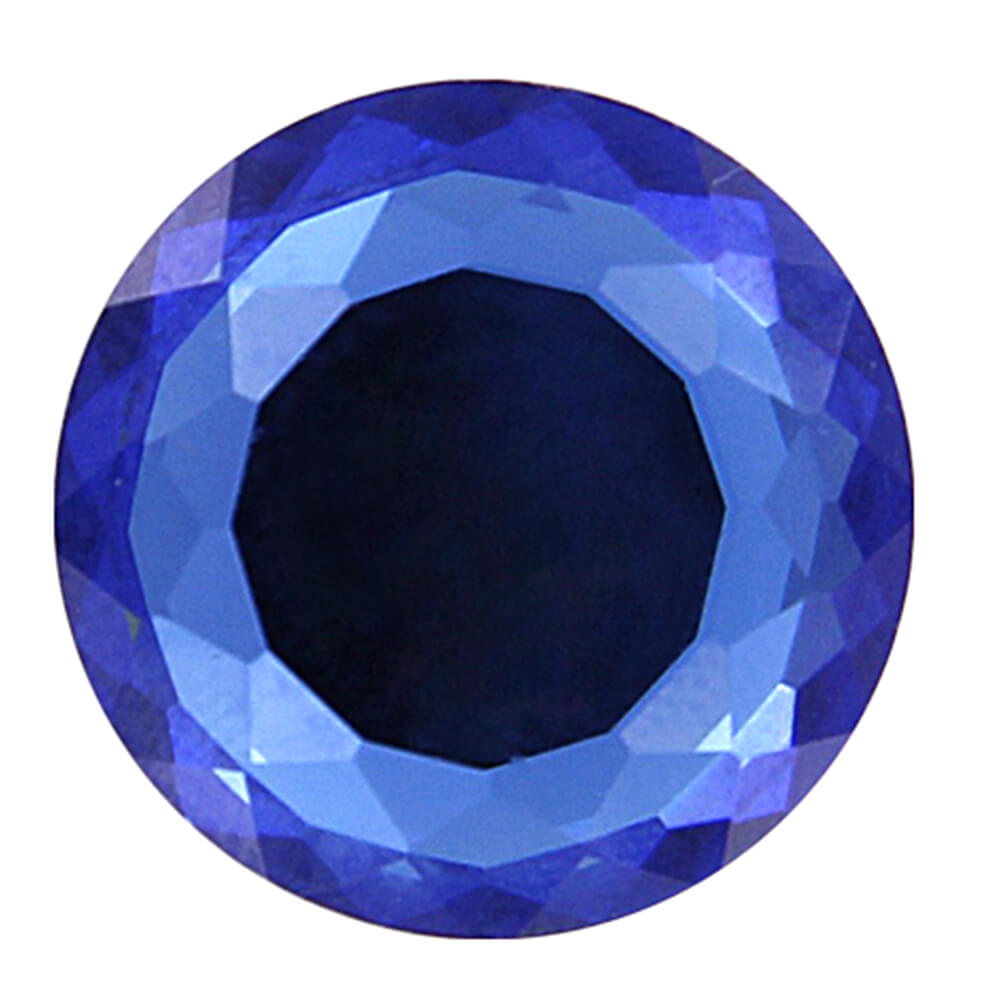 A-ch139 Chunk Button Design: Facettenschliff Kreis Farbe: blau