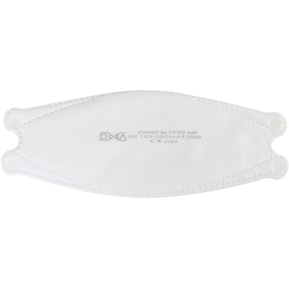 AM-1015 DNA Medical Fischmaske FFP2 Atemschutzmaske Mundschutz Atemmaske Fischform 25 Stück Farbe: weiß