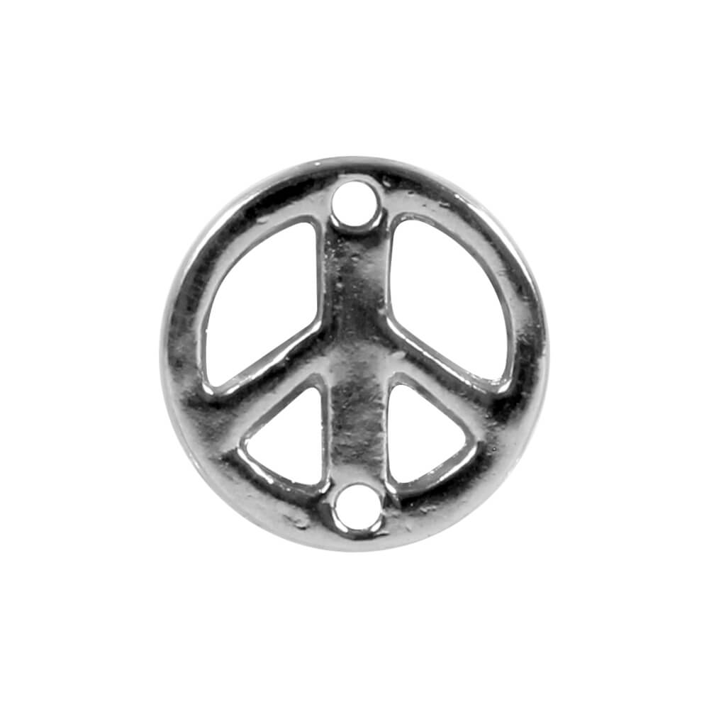 DK-63 Flying Charm Inlay Silber Peace Zeichen