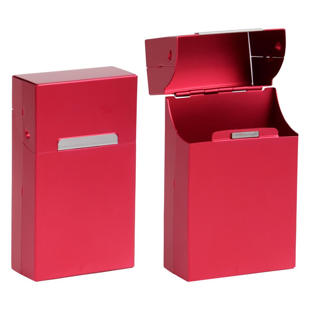ZB-021 Zigaretten Box Unifarben für ca. 20 Stk. 100er Zigaretten
