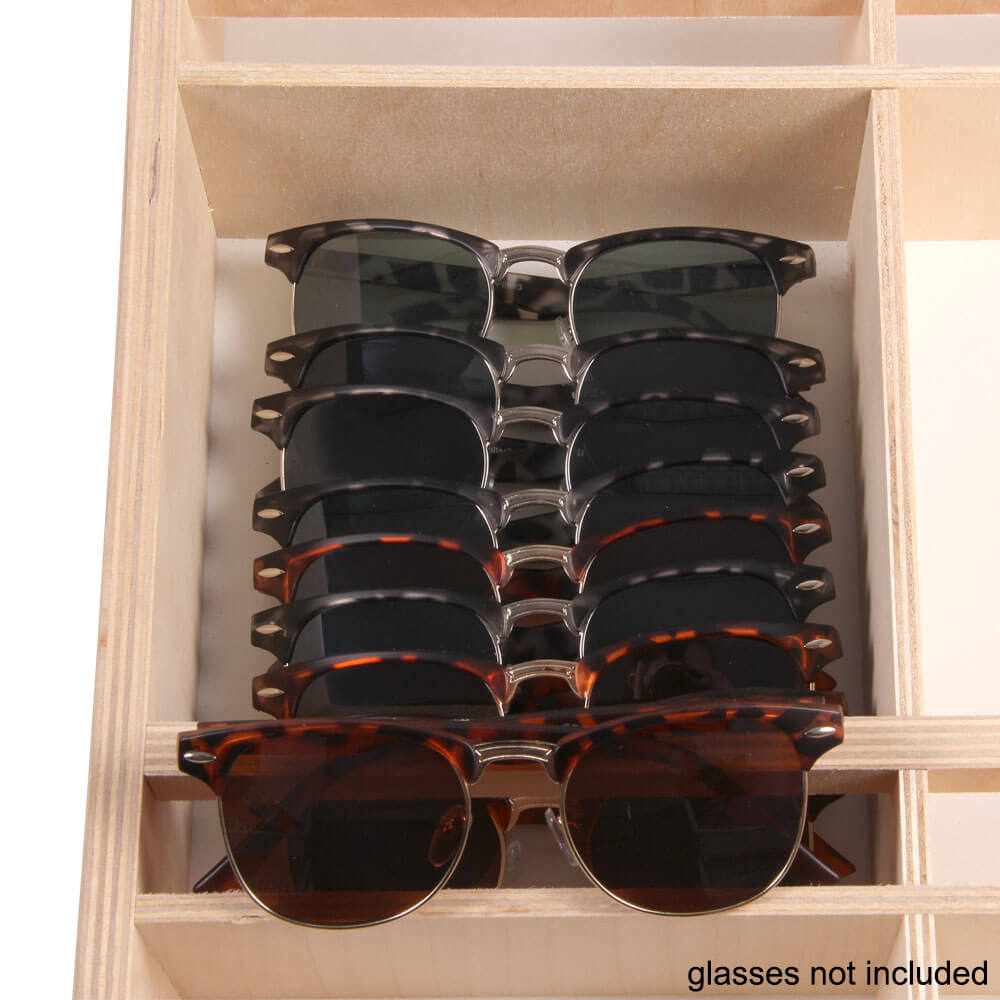 D-06 Brillendisplay Display für Sonnenbrillen Holz natur