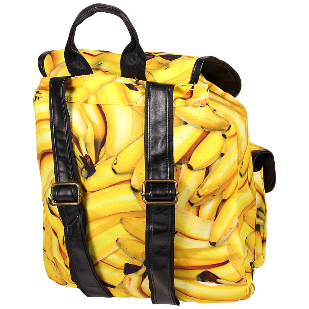 RUCK-b018 Hochwertiger Rucksack Bananen gelb