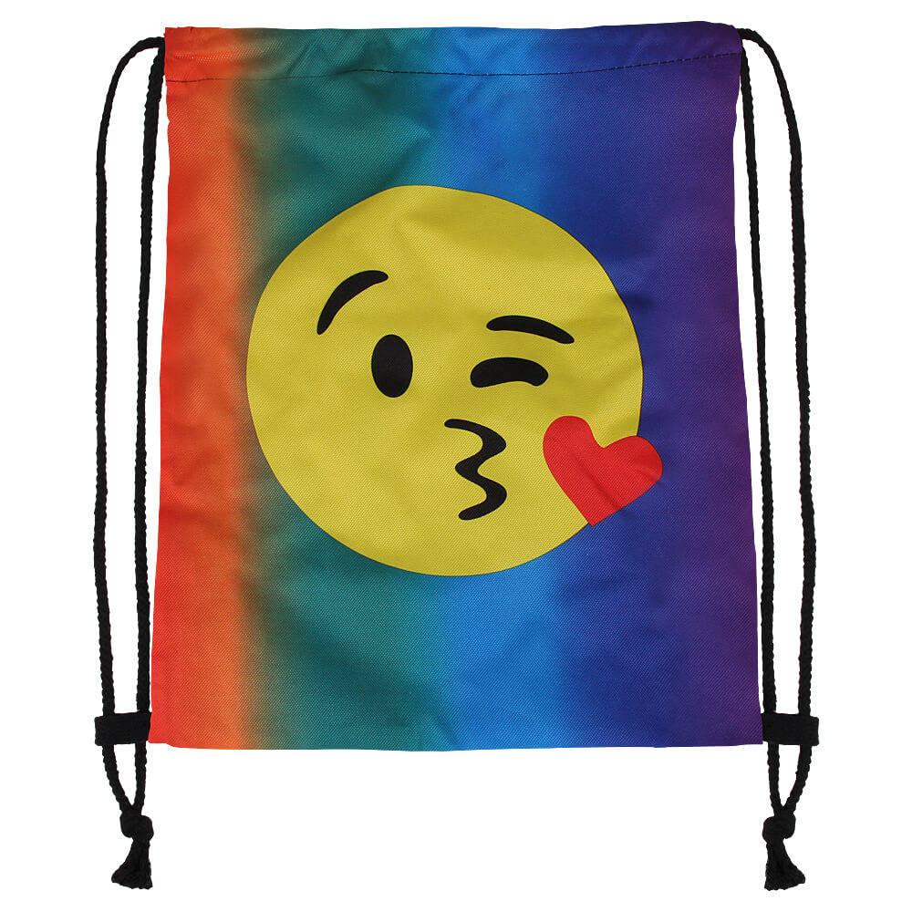 RU-120 Gymbag, Gymsac Design: Emoticon Kuss Farbe: multicolor