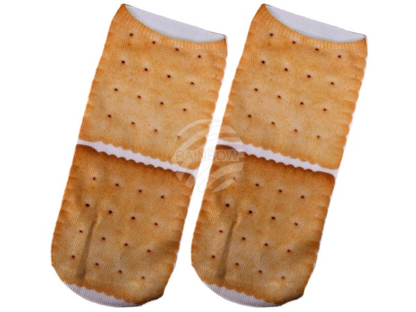 SO-78 Motiv Socken Design:Keks Farbe: beige