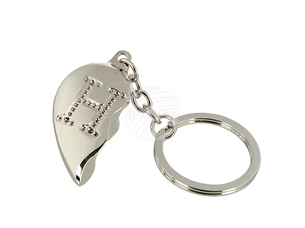 24-1067 Metall-Schlüsselanhänger, Broken Heart, Buchstabe H (beidseitig), 2880/PAL