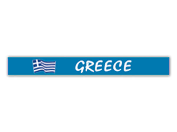 A-s32 Silikon Armband Griechenland Greece Flagge ca. 6 cm Durchmesser 12 Stück