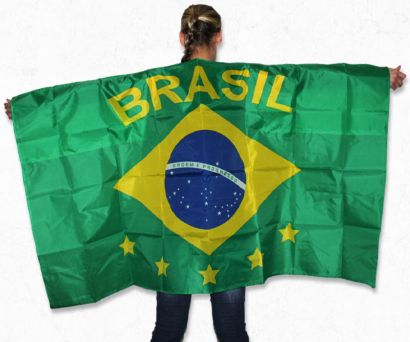 WM Umhangflaggen Brasilien