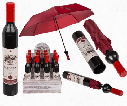 Weinflaschen Regenschirm