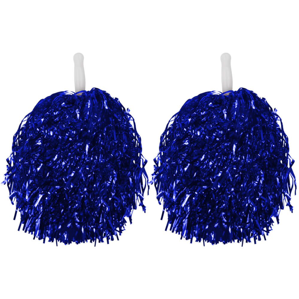 CP-01 Pompoms Cheerleading blau ca. 36 cm 2 Pompoms in einer Packung