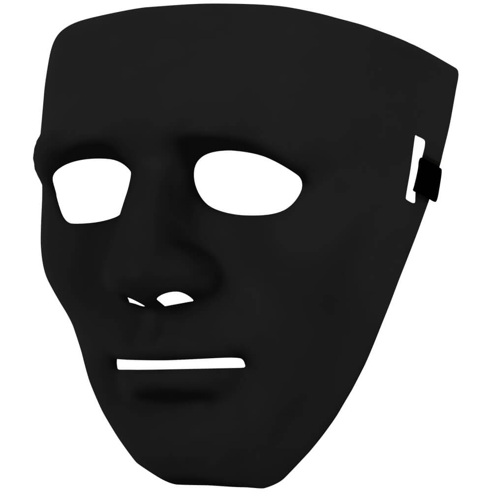 MAS-09 Masken Maske schwarz Halloween Karneval