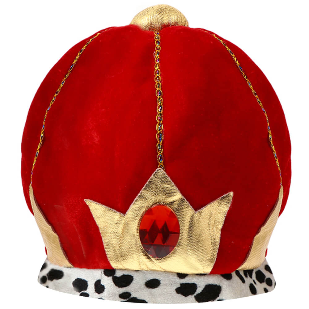 KH-232 Karnevalshut Karneval Fasching Mütze König Krone rot 