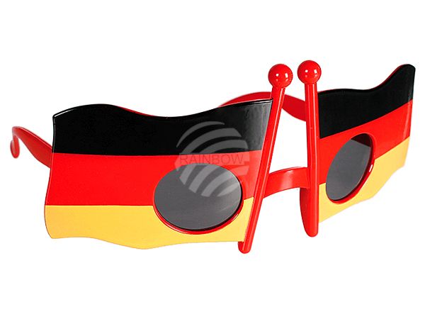 00-0994 Kunststoff-Brille, Deutschlandflagge
