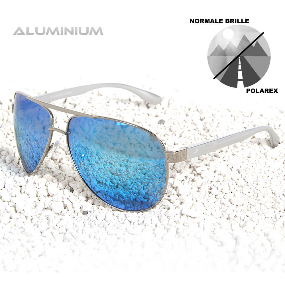PAL-006 POLAREX Sonnenbrille Pilotenbrille polarisiert Aluminium Rahmen extra leicht sortiert