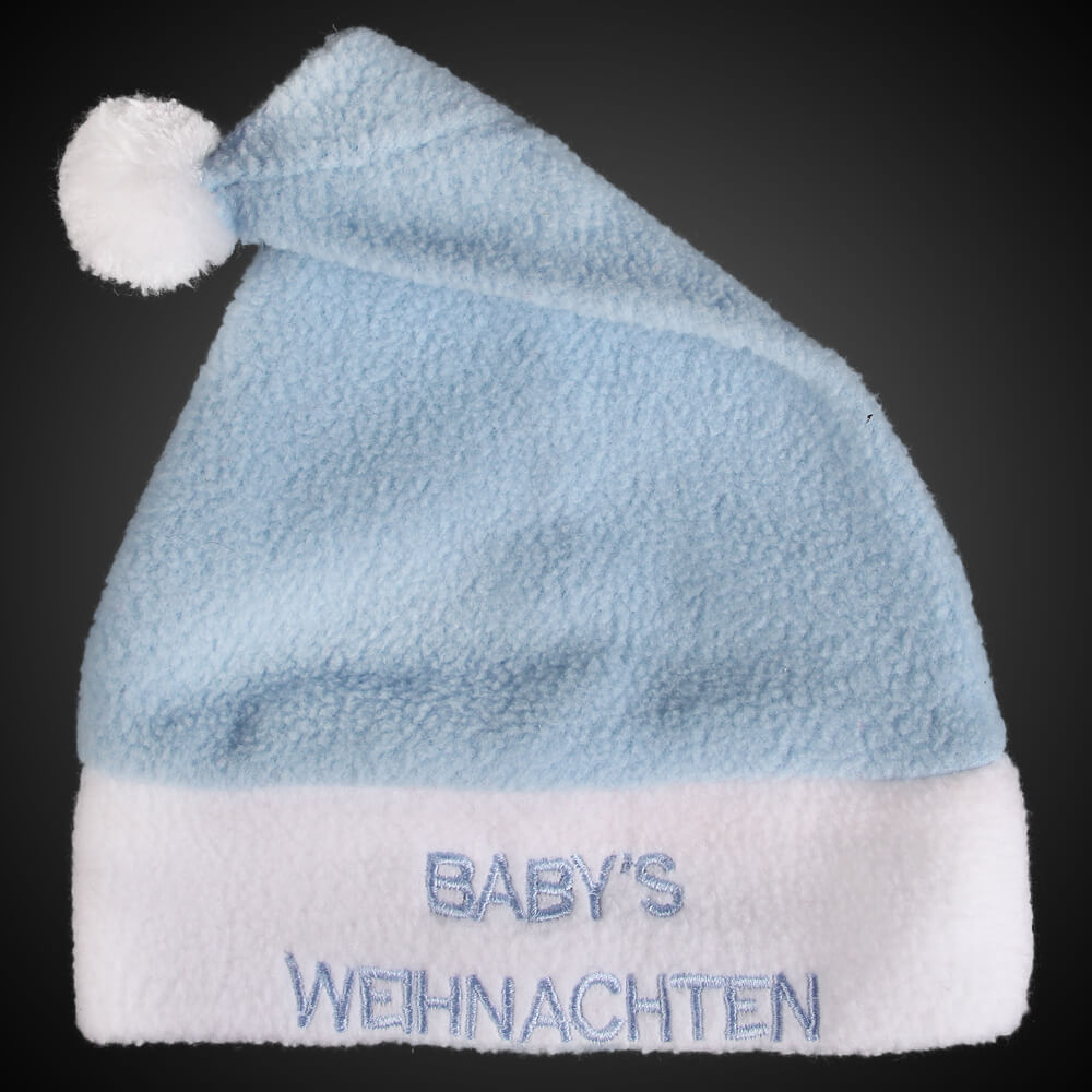 WM-94 Weihnachtsmützen für Babys in hellblau  