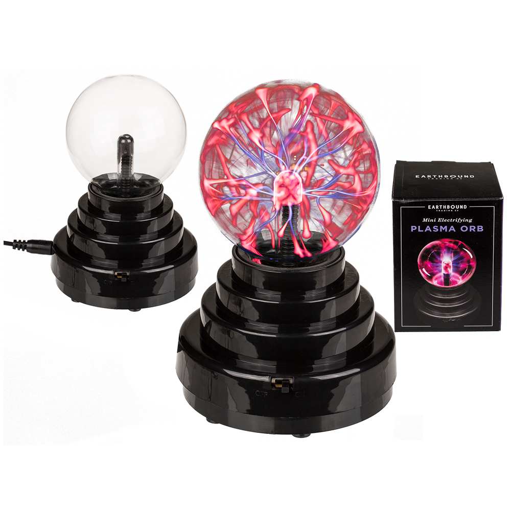 57-6072 Plasma-Ball, ca. 10  x 14 cm, aus Kunststoff, mit Adapter, GS, im Geschenkkarton