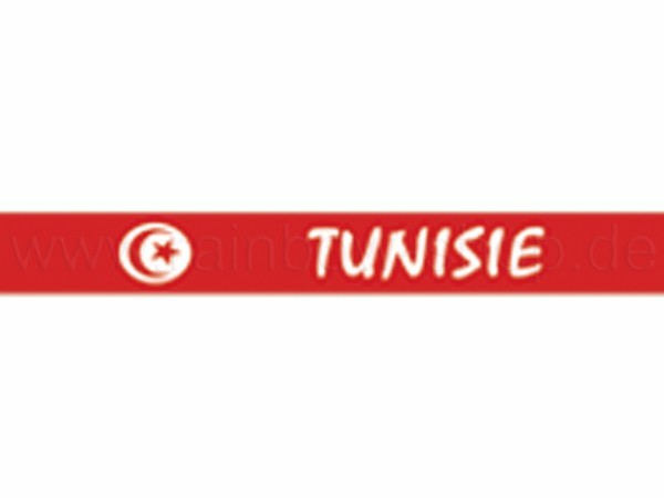 A-s37 Silikon Armband Tunesien Tunisie Flagge ca. 6 cm Durchmesser 12 Stück
