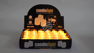 TL-04 LED Teelichter Kerzen rund weiß  unisize