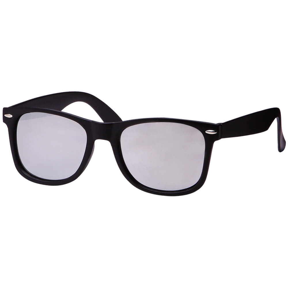V-1073A VIPER Damen und Herren Sonnenbrille Form: Vintage Retro Farbe: matt-schwarz mit Verzierung