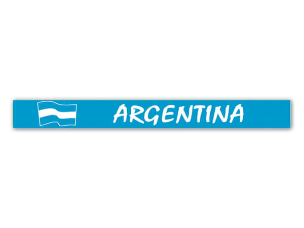 A-s44 Silikon Armband Argentinien Argentina Flagge ca. 6 cm Durchmesser 12 Stück