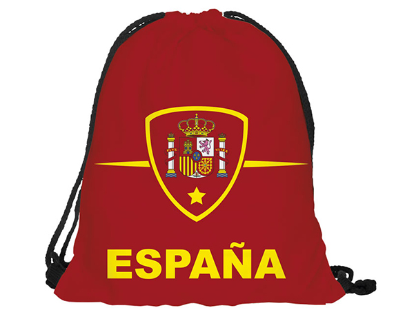 RU-SP Gymbag, Gymsac Design: Spanien Farbe: rot, gelb