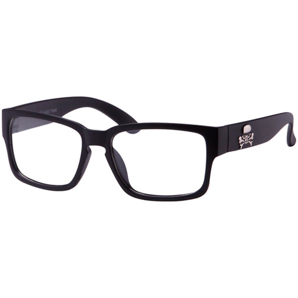 V-1065 VIPER Damen und Herren Sonnenbrille Form: Vintage Retro, Nerdbrille Farbe: schwarz, silbernes Emblem auf dem Bügel