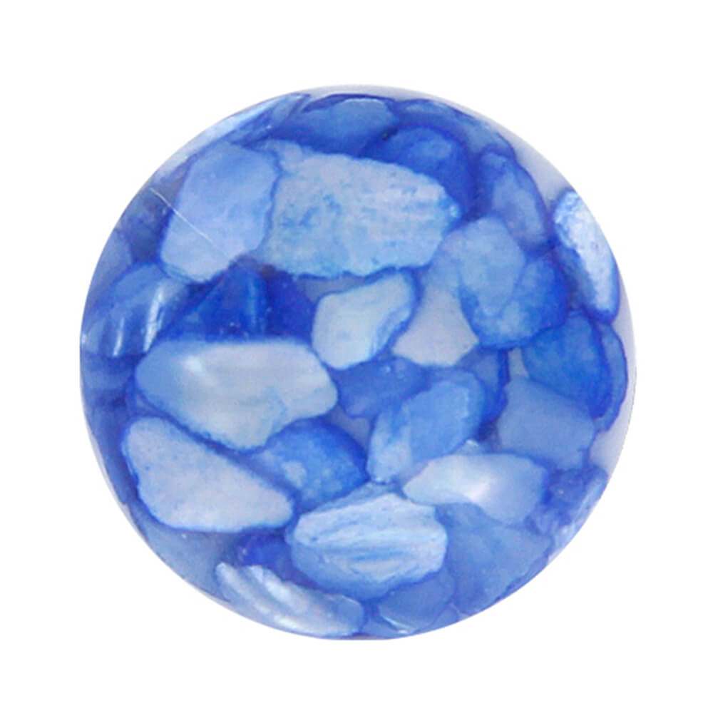 A-ch156 Chunk Button Design: Platten Muster Farbe: blau hellblau