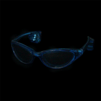 LB-02 LED Leuchtbrille blau Motiv: Sportbrille