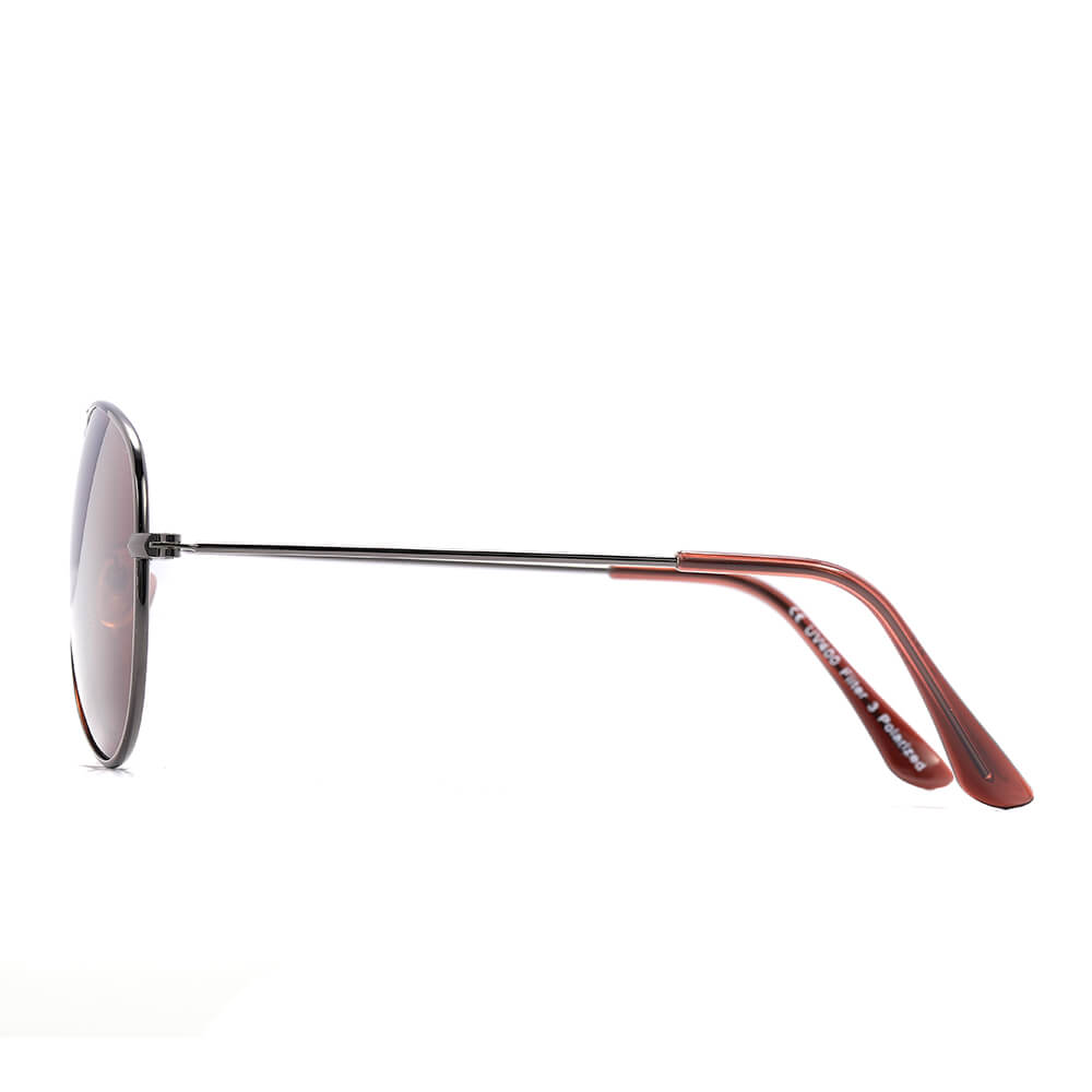 P-005 POLAREX Sonnenbrille polarisierte Pilotenbrille grau