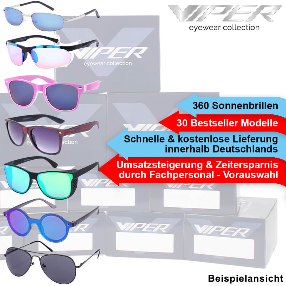 VD-01 SET-ANGEBOT 360 Sonnenbrillen (30 Modelle)