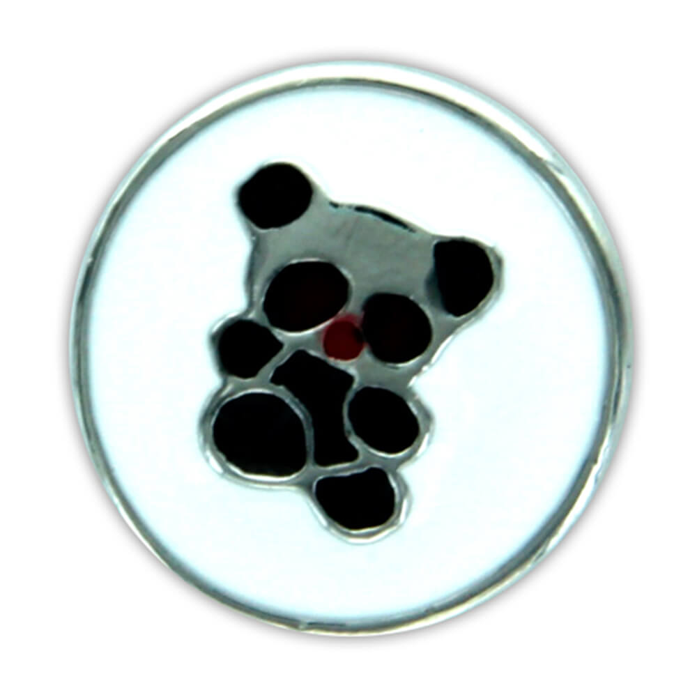A-ch413 Chunk Button Design: Panda Farbe: weiss