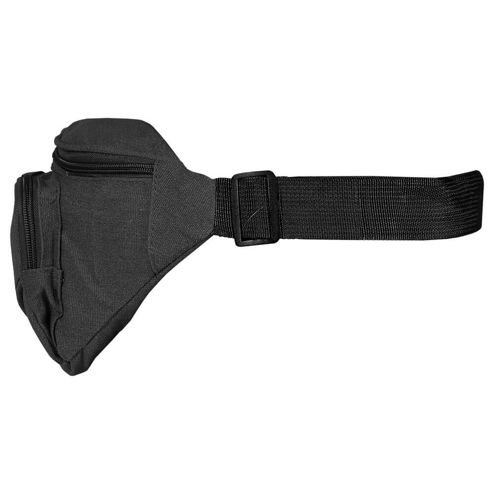 GT-276 Gürteltasche Hipbag Bauchtasche Bum Bag grau mit Streifen vorne, verstärkte Innentaschen