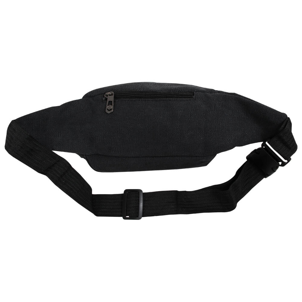 GT-298 Gürteltasche Hipbag Bauchtasche Bum Bag schwarz 2 Reißverschlüsse vorne, verstärkte Innentaschen