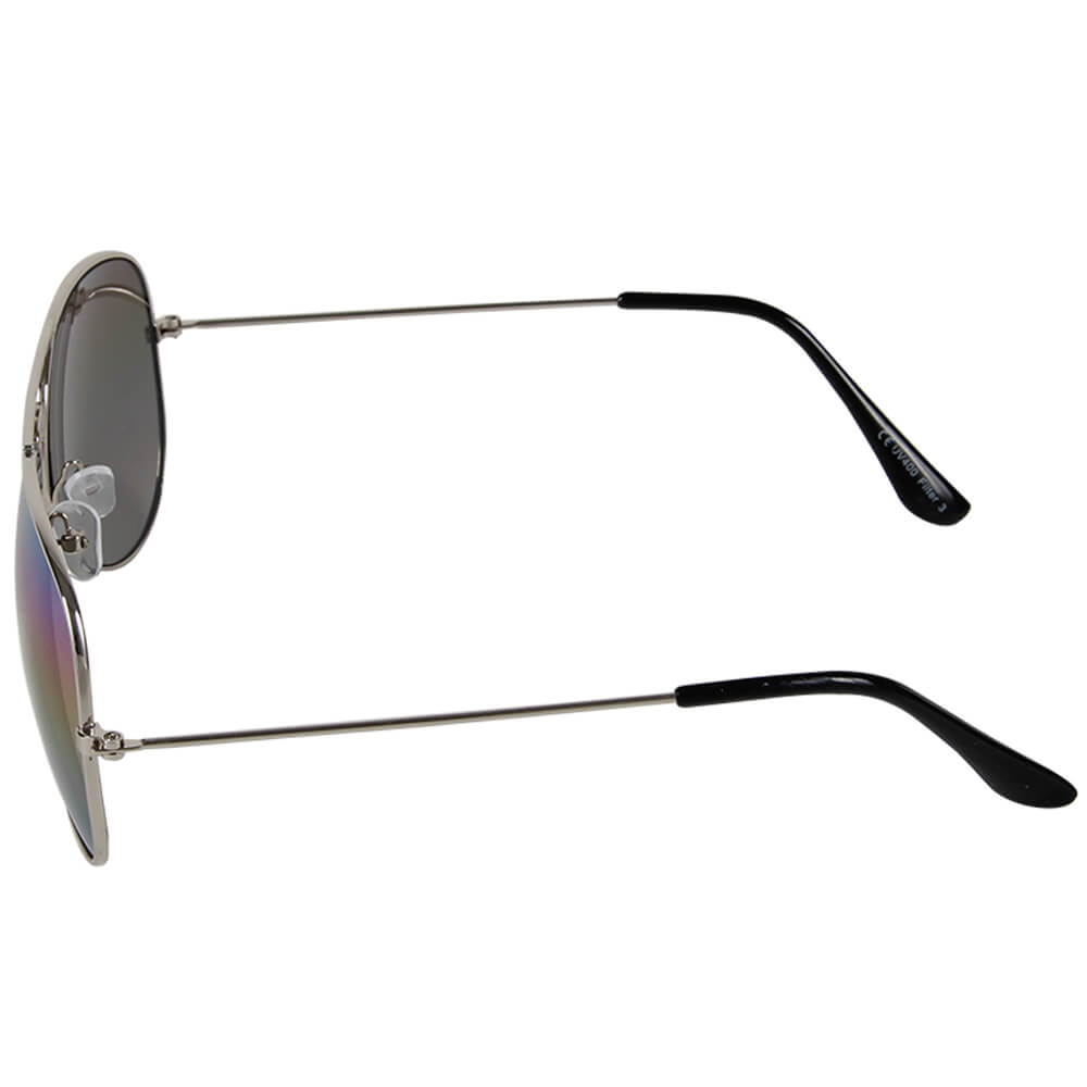 V-705d VIPER Damen und Herren Sonnenbrille Form: Pilotenbrille Farbe: silber