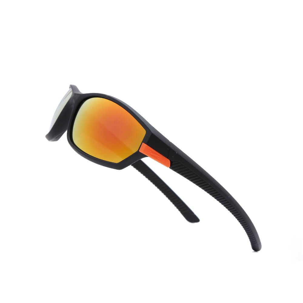 VS-346 VIPER Damen und Herren Sportbrille Sonnenbrille farbige Applikationen am Rahmen schwarz