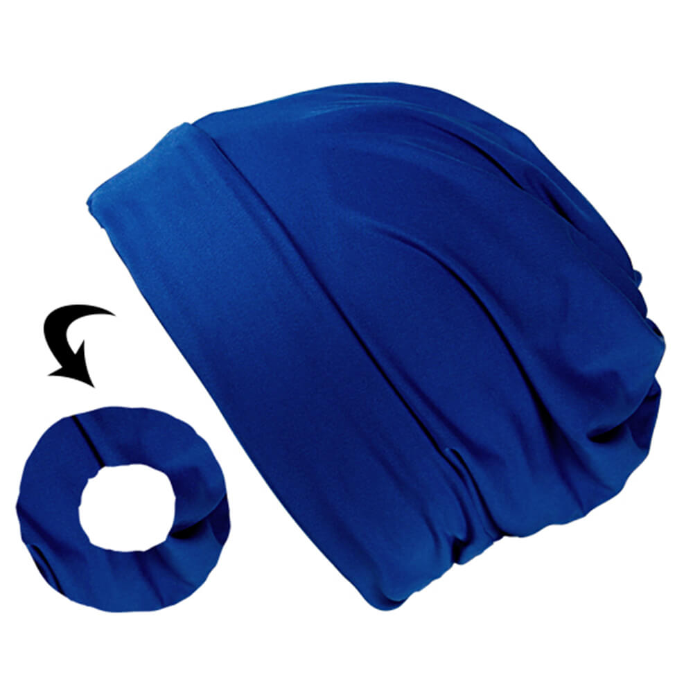 SM-73 Strickmütze Form: Long Beanie, Slouch Farbe: blau
