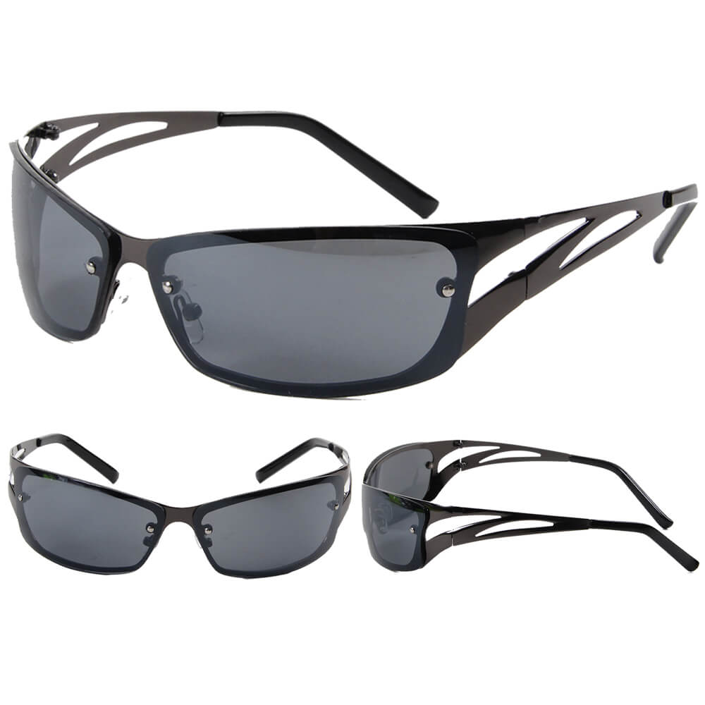 V-825 VIPER Damen und Herren Sonnenbrille Form: Design Brille Farbe: gunmetal und silber sortiert