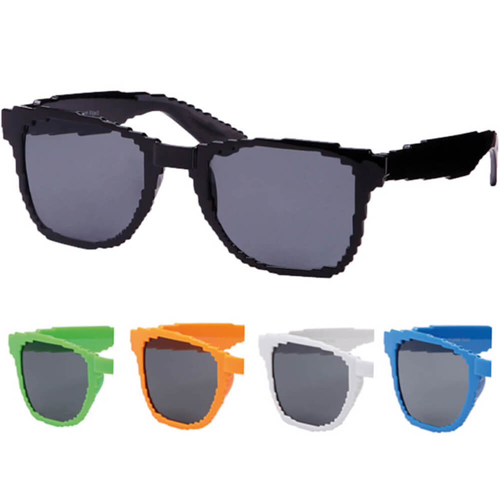 V-1108 VIPER Damen und Herren Sonnenbrille Form: Vintage Retro Farbe: Farbsortierung, Pixelbrille