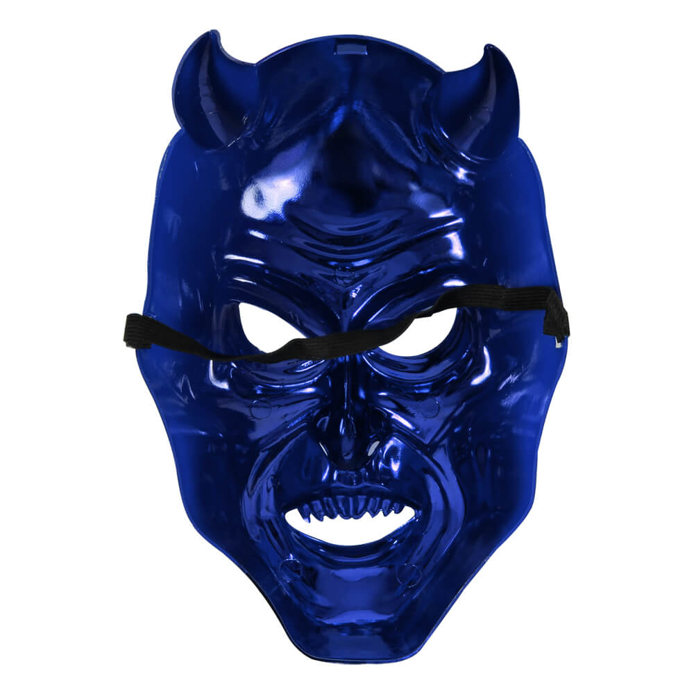 MAS-37c Karnevalsmaske Teufel Horror blau