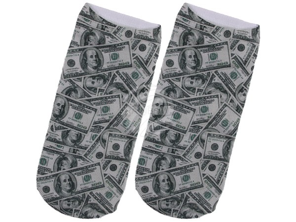SO-07 Motiv Socken Design:Banknoten Farbe: grün